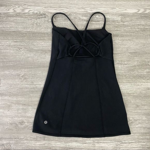 Lululemon Black Strappy Back Built in bra Tank Top - Picture 3 of 7